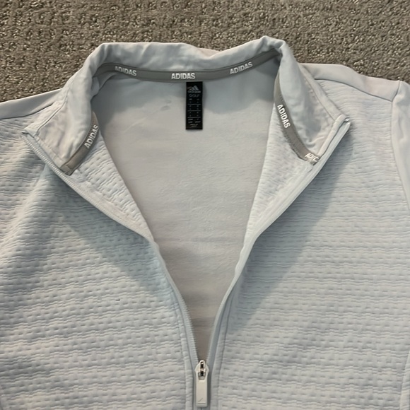 White Adidas women’s large zip up jacket - Picture 2 of 3